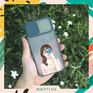 Ốp iPhone 12/12 Mini/12 Pro/12 Pro Max in hình cô gái (có nắp che camera)