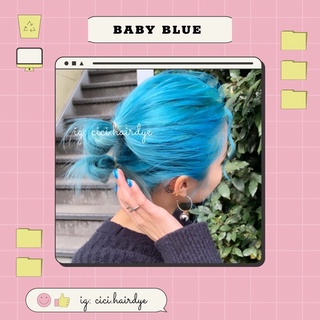 [CẦN TẨY] THUỐC NHUỘM BABY BLUE (tặng trợ dưỡng+găng tay)