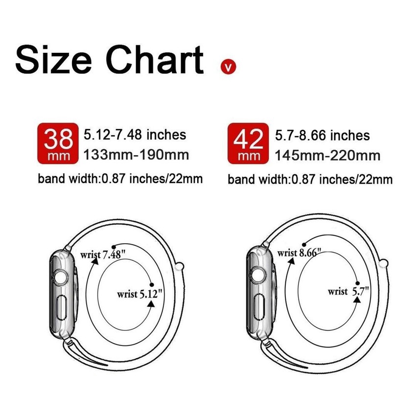 Dây đeo đồng hồ Apple Watch Serise 7 6 SE 5 4 3 2 1 kích thước 45mm 41mm 44mm 40mm 42mm 38mm bằng nylon họa tiết cầu vồng