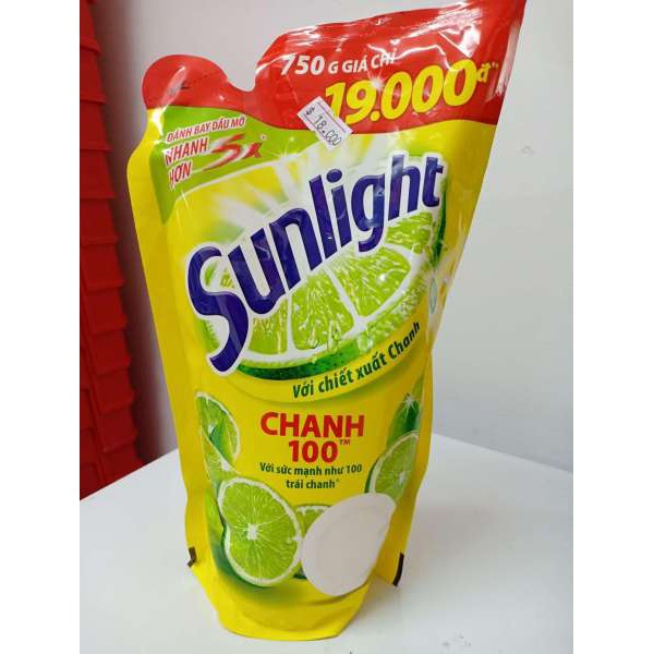 Nước Rửa Chén Sunlight Chanh Túi 750g