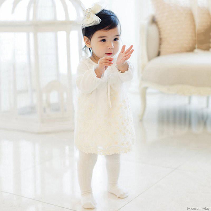 Quần Tất Phối Ren Đáng Yêu Cho Bé Gái