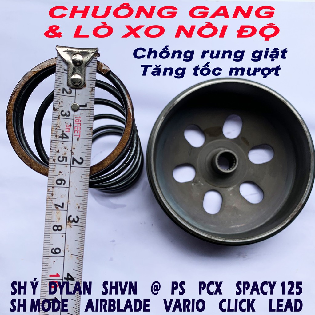 Chuông nồi chống rung và Lò xo tăng tốc cho Honda Vario Airblade SHMode PCX Click SH Lead SCR