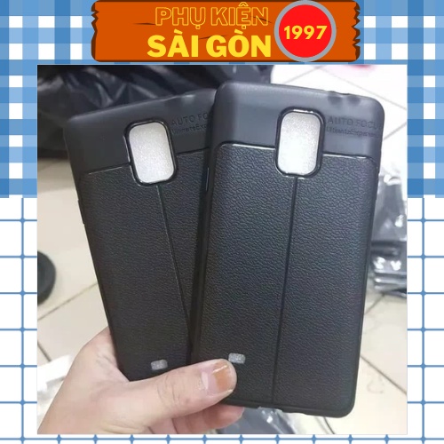 Ốp lưng cho Samsung Galaxy Note 3, Note 4 dẻo dả da auto focus cao cấp ( màu đen )