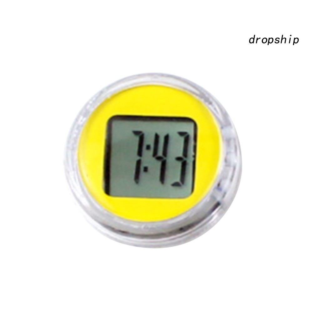 Đồng hồ số mini dạng dán chống thấm nước trang trí trên xe máy xe đạp văn phòng