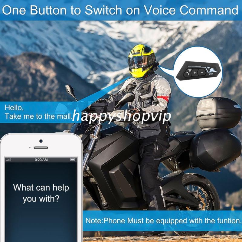 Tai Nghe Bluetooth Không Dây 280 Tiếng Siêu Dài Hỗ Trợ Nghe Nhạc MP3 Gắn Mũ Bảo Hiểm Khi Đi Xe Máy