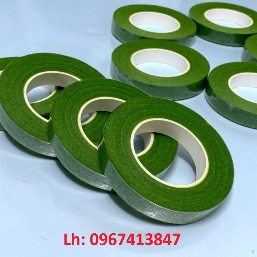 1 cuộn băng keo sáp, băng dính sáp, sáp quấn cành hoa voan,hoa giấy,hoa đá pha lê, làm đồ trang trí handmade