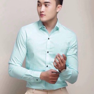 Sơ mi nam chất lụa hàn quốc mùa hè mềm mát tuyệt đẹp ko nhăn, ko xù