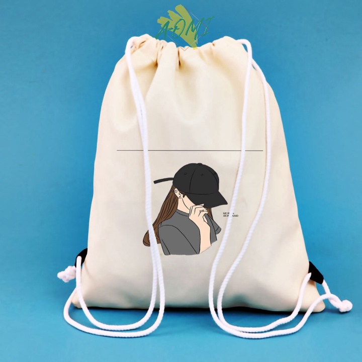 BALO MINI GIRL COOL VUHUYENSTORE DÂY RÚT NHỎ XINH UNISEX CHẤT CANVAS THỜI TRANG CUTE XINH ĐẸP TIỆN ÍCH D