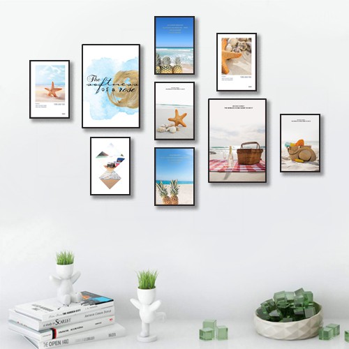 Bộ 9 Tranh Treo Tường Phòng Khách Đẹp Mắt, Nghệ Thuật, Hiện Đại mới nhất 2021 | Tranh Decor 3H | BigBuy360 - bigbuy360.vn