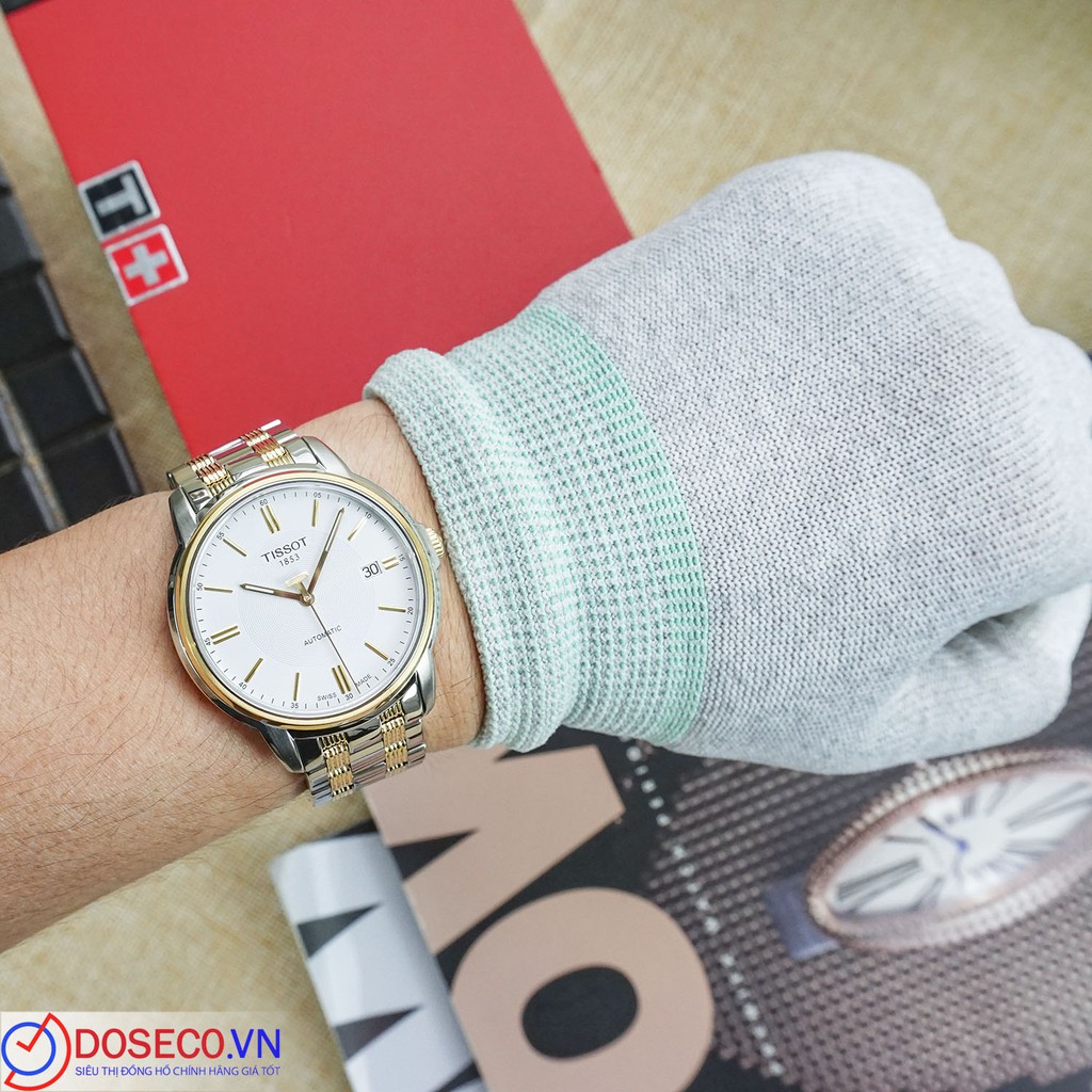 Đồng Hồ Nam Tissot Cơ Automatic Chính Hãng T065.407.22.031.00 Dây Kim Loại Cao Cấp Kính Sapphire Chống Nước TS36