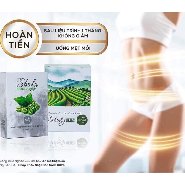 Hàng chính hãng - Trà giảm cân Sbody Green Coffee