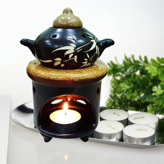 Bếp đốt bồ kết bát tràng tráng men