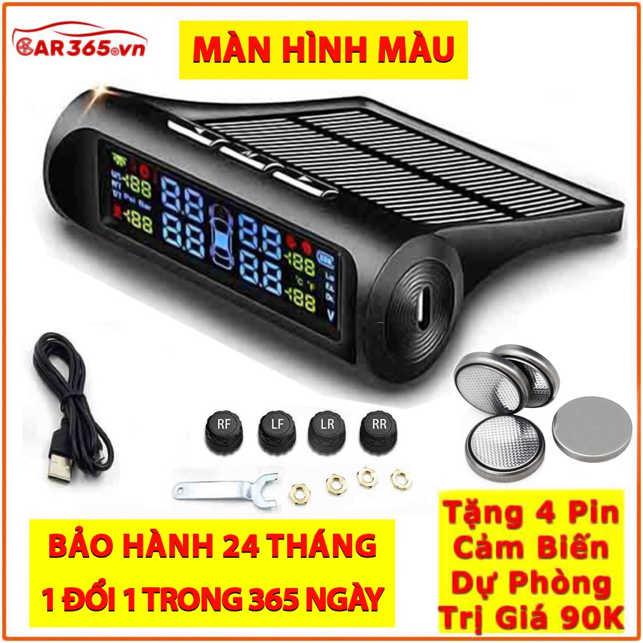 Cảm biến áp suất lốp ô tô xe hơi CAR365 TPMS Cao Cấp Van Ngoài | CHÍNH HÃNG | BH 24TH | 1 Đổi 1 365 Ngày!