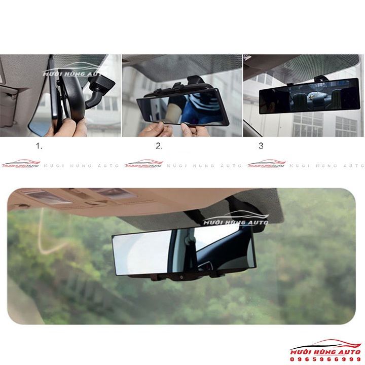 Gương Chiếu Hậu Góc Rộng Chống Chói Tự Động Dành Cho Xe Ôtô