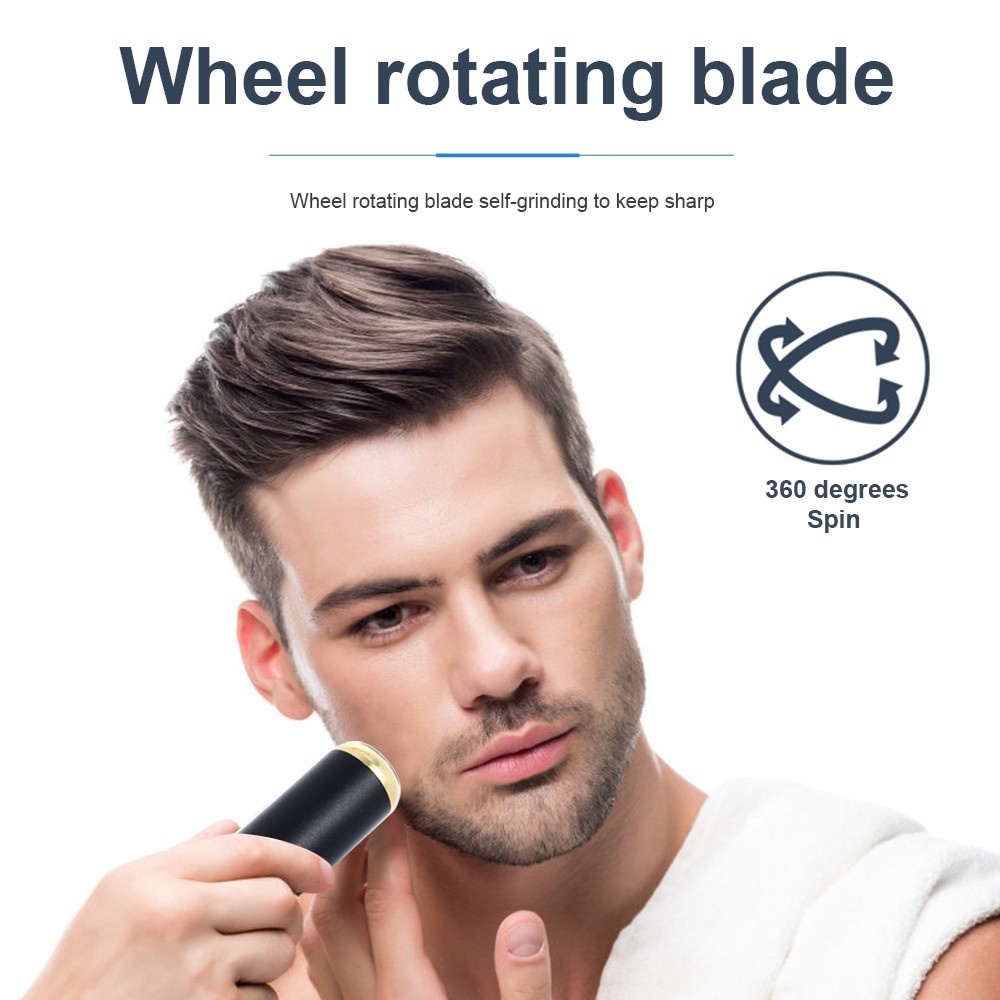 Máy Cạo Lông Mặt / Râu Sạc USB Tiện Lợi Dành Cho Đi Du Lịch