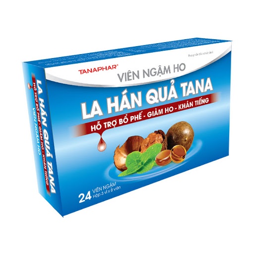 Viên ngậm ho la hán quả Tana hộp 24 viên