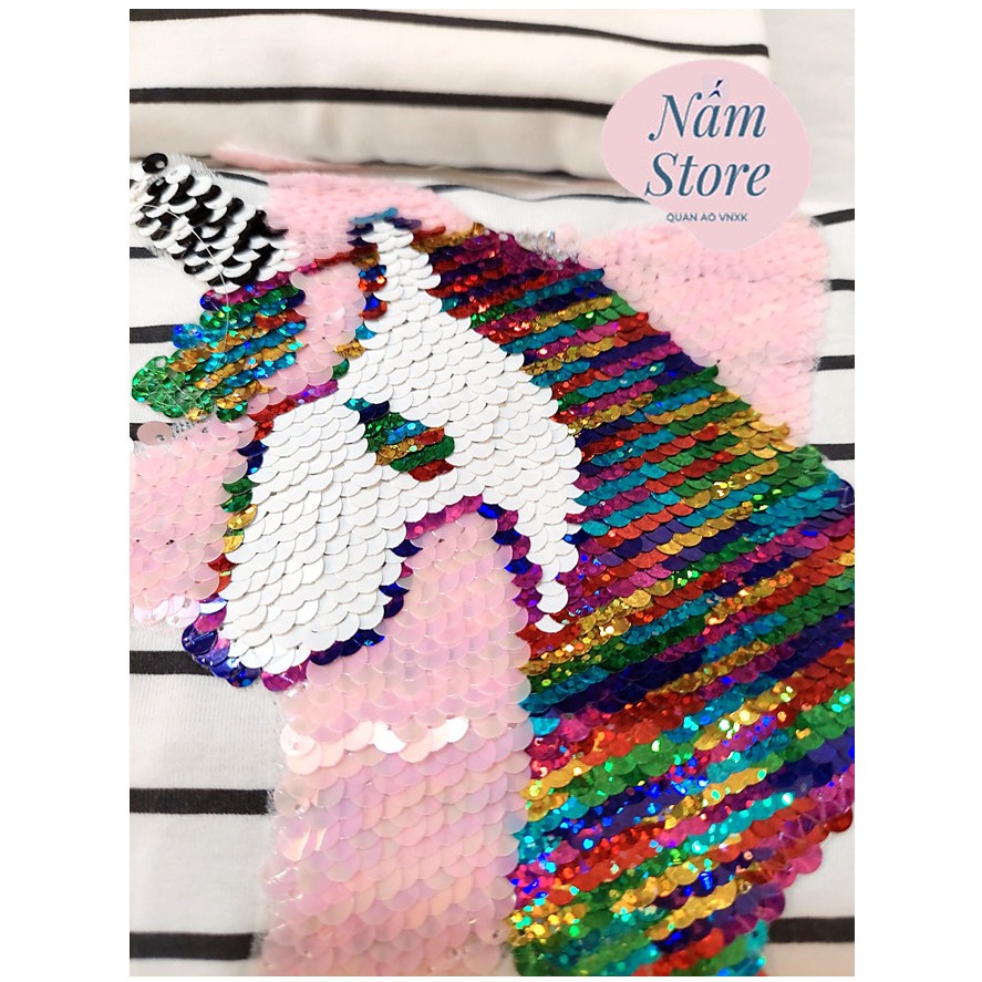 ÁO THUN H.M UNICORN PONY KIM SA CHO BÉ GÁI