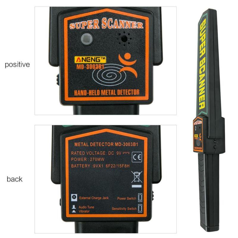 Máy Dò Kim Loại An Ninh Cầm Tay Super Scanner MD3003B1 tặng kèm bộ sạc Pin 9v Doublepow cao cấp