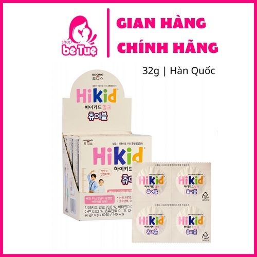 Sữa Hikid Dạng Kẹo Hàn Quốc - Hộp 60 viên cho bé từ 3-12y