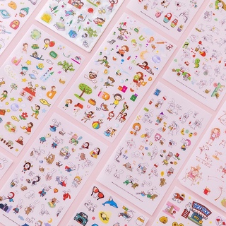 Bộ 6 tấm sticker siêu xinh