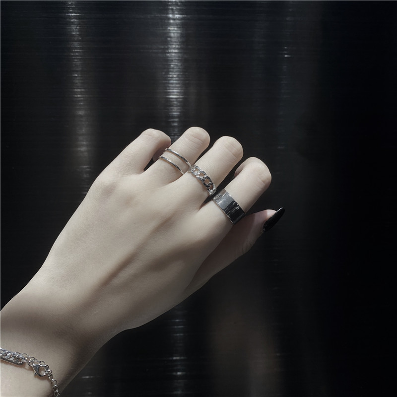 Set ba món nhẫn thời trang hàn quốc 23400 có thể điều chỉnh dễ phối đồ
