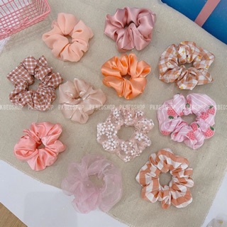 Scrunchies , dây buộc tóc , cột tóc , buộc tóc vải , vòng tay