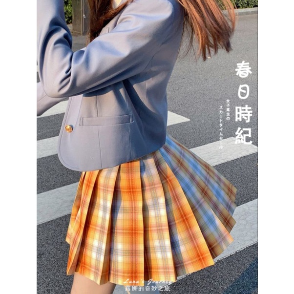 Váy JK / Cà vạt thiết kế Luna cam có bling siêu đẹp hàng chính hãng