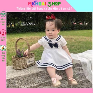 Body Váy Cho Bé Gái Vái Áo Thủy Thủ Đầy Tháng Thôi Nôi Sinh Nhật