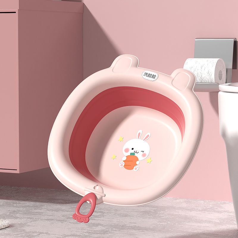 Chậu rửa mặt gấp gọn cho bé - Chậu rửa gấp gọn hình chú thỏ dễ thương