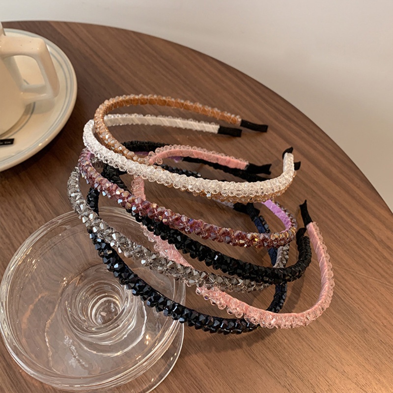 Flgo Băng Đô Đính Đá Ngọc Trai Lấp Lánh Sang Trọng Cho Nữ