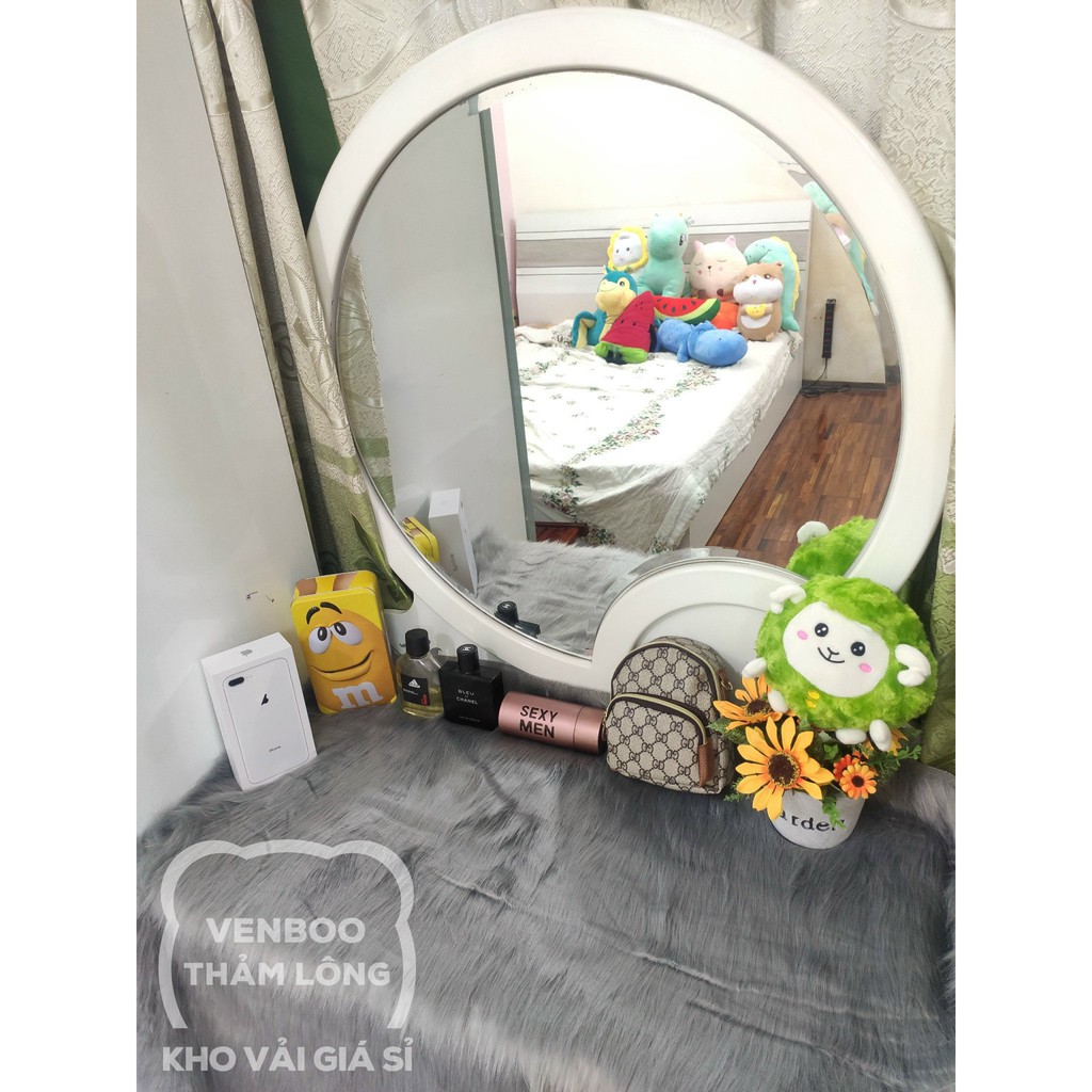 👑 [ SIÊU PHẨM ] - Thảm Lông Chụp Ảnh Trải Sàn Siêu Hot 2021 | Màu Xám Khói 2021 | BigBuy360 - bigbuy360.vn