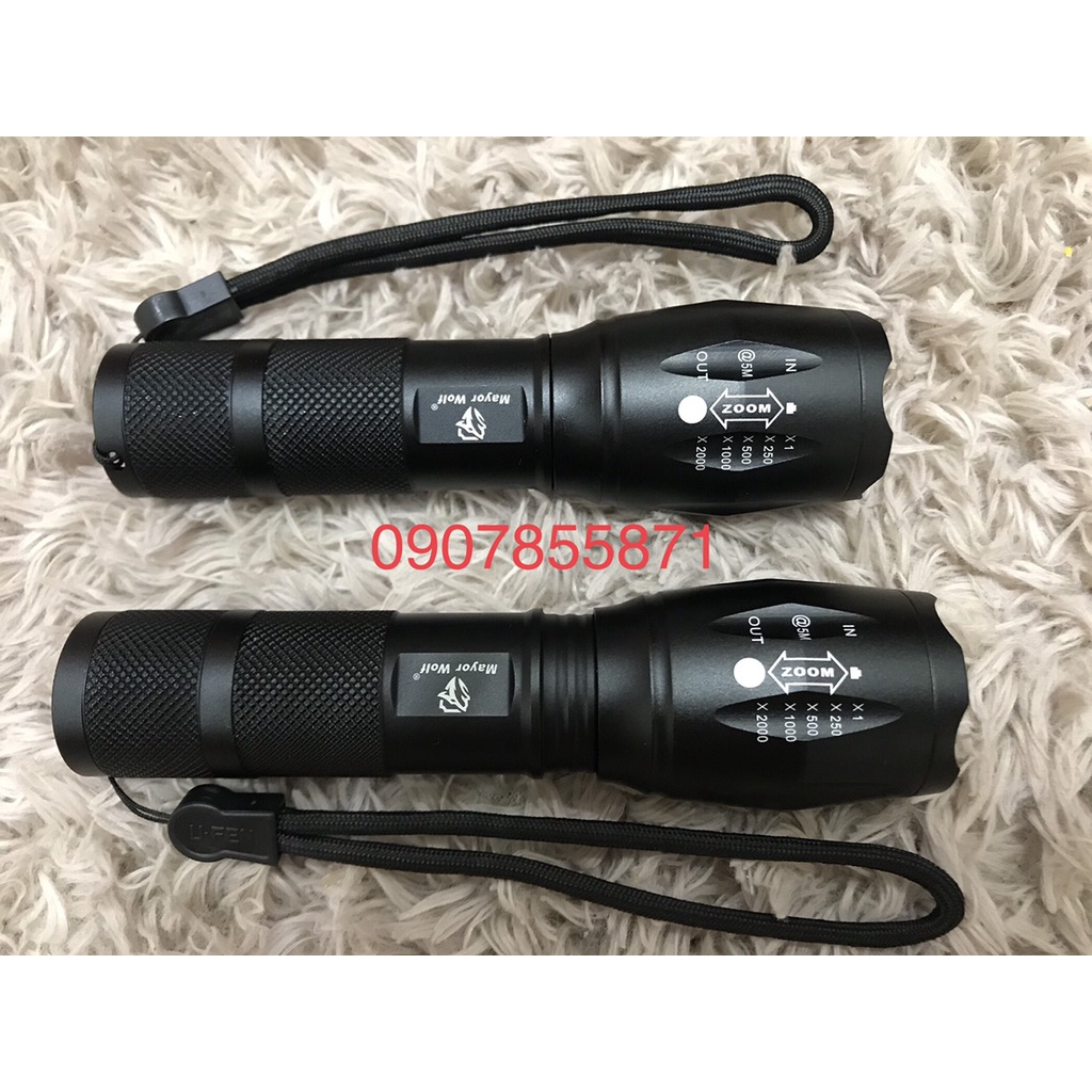 Đèn pin siêu sáng S016 - Tặng kèm cốc sạc pin tiểu | BigBuy360 - bigbuy360.vn