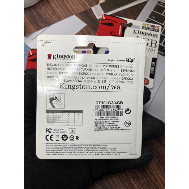 4️⃣USB 4GB Chính hãng KINGSTON (Tem FPT)