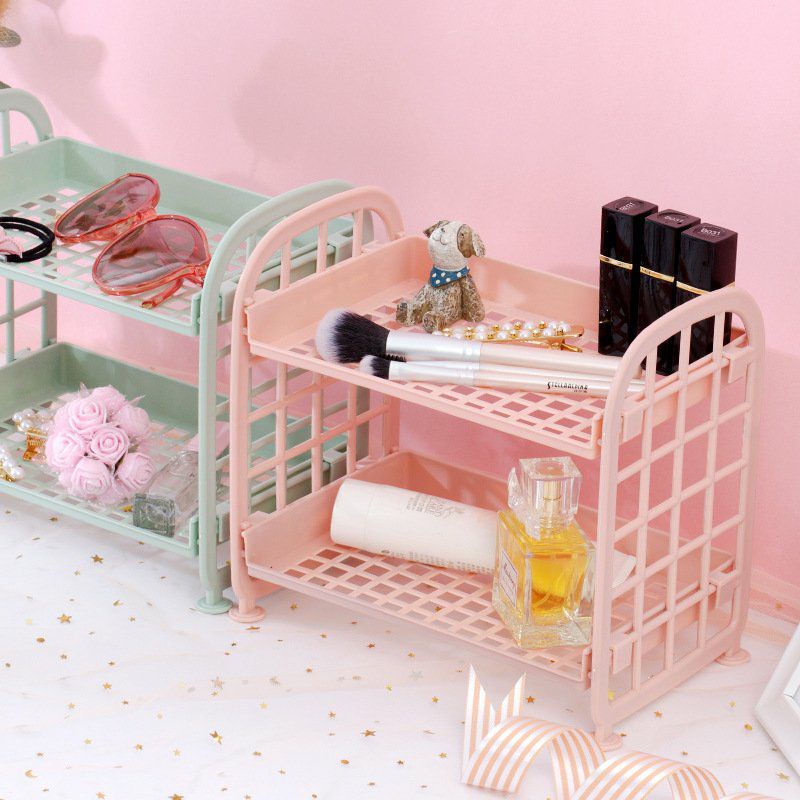 Kệ nhựa mini 2 tầng