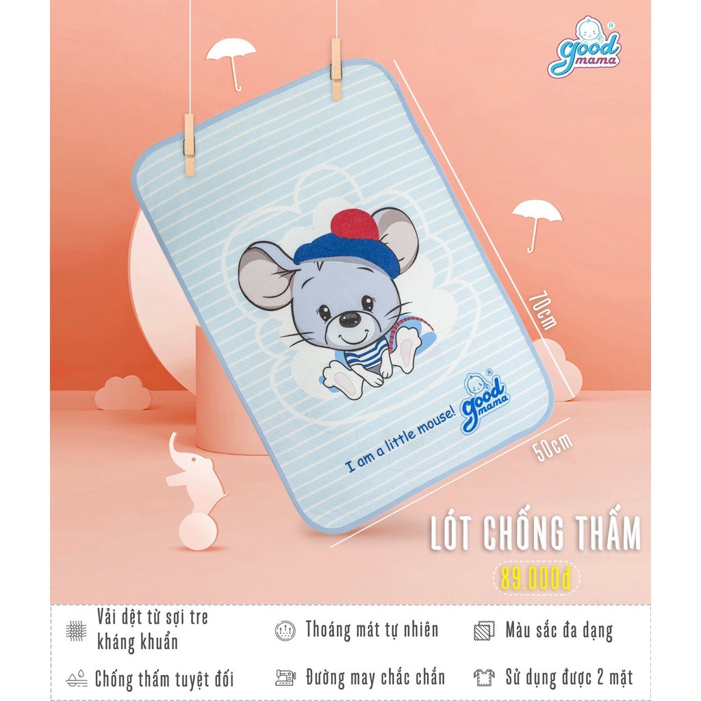 Miếng lót 4D Goodmama siêu chống thấm hàng chĩnh hãng cho bé