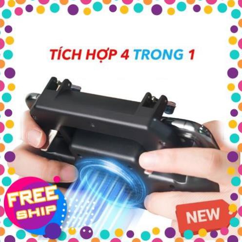 [Rẻ] TAY CẦM CHƠI GAME PUPB KIÊM SẠC DP 4000MAH, CÓ ĐẾ TẢN NHIỆT( W10) -đẹp