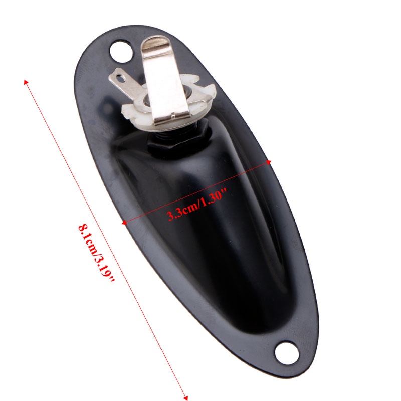 Ổ Cắm Đầu Ra Màu Đen Kèm Ốc Vít Cho Đàn Guitar Fender Strat
