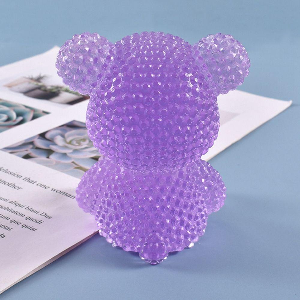 AUGUSTINA Khuôn Silicone Làm Nến Thủ Công Bằng Resin Bền Hình Gấu Thỏ