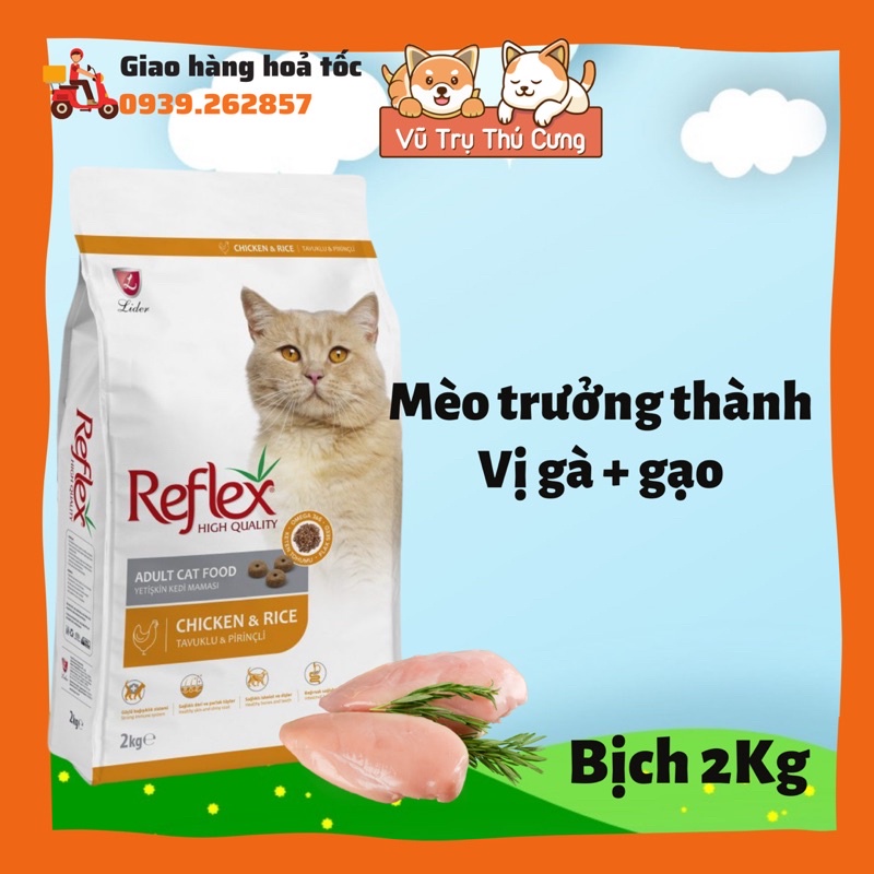 Hạt Reflex cho mèo từ Thỗ Nhĩ Kỳ-mèo con, mèo lớn (bịch 2Kg)