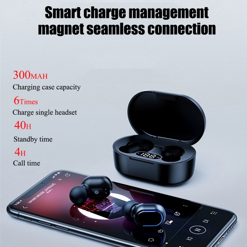 Tai Nghe Không Dây Bluetooth 5.0 E7S TWS Có Mic Cho Xiaomi Redmi Airdots