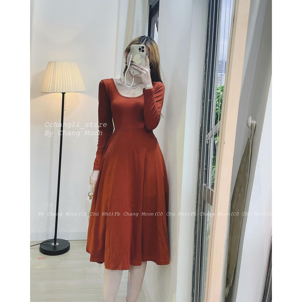 Váy dáng dài style tiểu thư