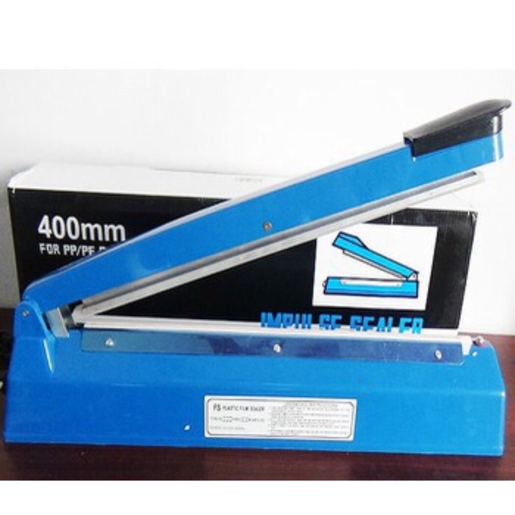 Máy hàn miệng túi nilông PFS-400 đường hàn 40cm dập tay tặng 1 thanh hàn