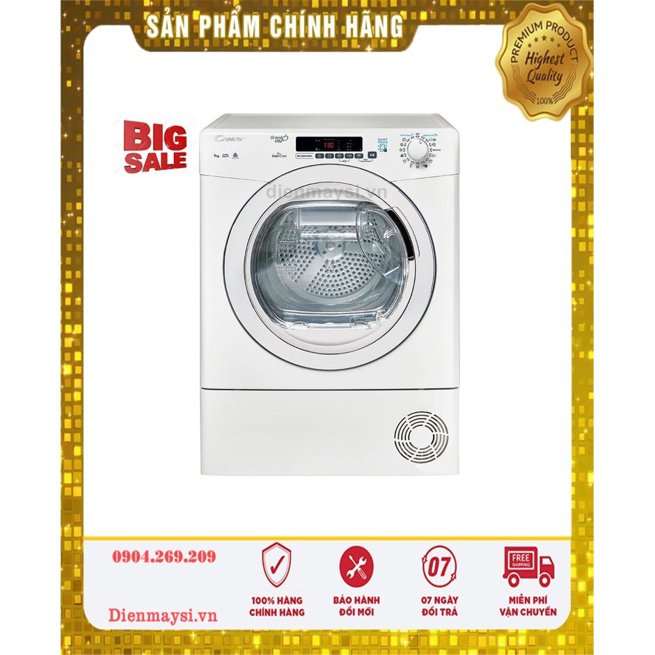 Máy sấy Candy 9 Kg GVSC9DE-S (Miễn phí giao tại HCM-ngoài tỉnh liên hệ shop)