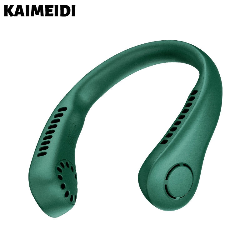 Quạt đeo cổ KAIMEIDI cỡ nhỏ không cánh quạt sạc USB tiện dụng khi ra ngoài