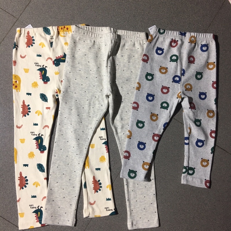 Quần legging cotton bé gái nhí 3y hàng dư