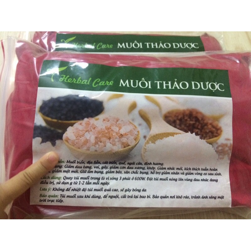 Túi muối thảo dược Herbal Care chườm giảm mỡ bụng sau sinh và nhức mỏi Việt Nam 2021