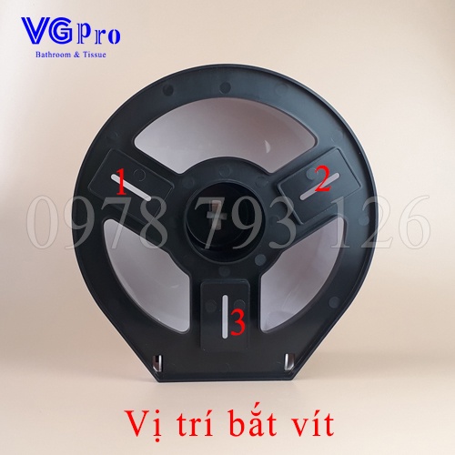 Hộp Đựng Giấy Vệ Sinh Công Nghiệp Cuộn Lớn VG 35 Treo Tường Trong Nhà Vệ Sinh, VGpro Cung Cấp Buôn Sỉ Lẻ