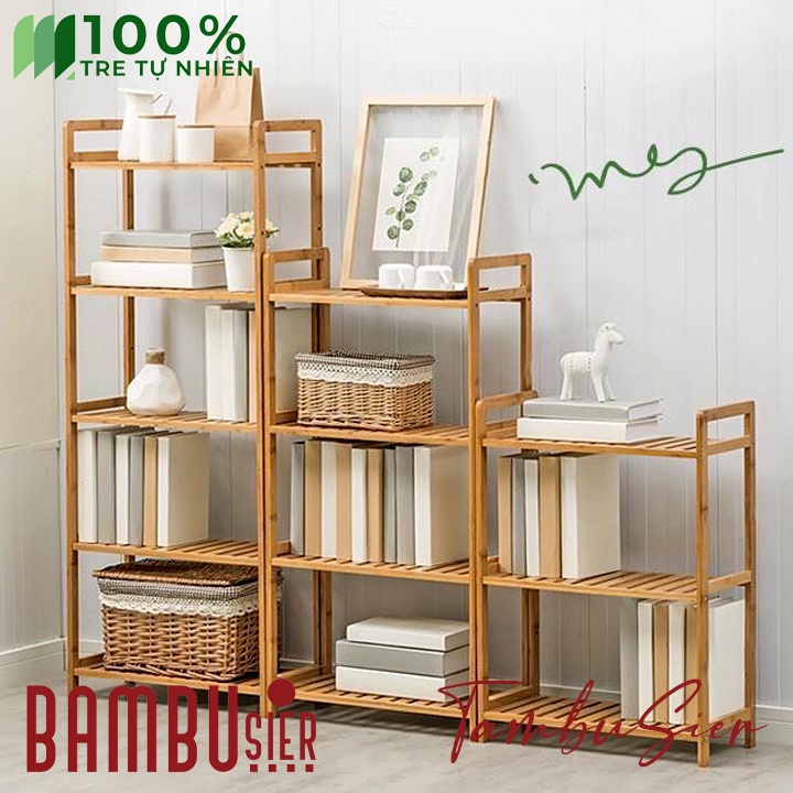 [BAMBOO] Kệ nhà bếp đa năng - kệ gỗ tre để lò vi sóng và đồ dùng nhà bếp, để sách trang trí phòng khách [VERONIA]