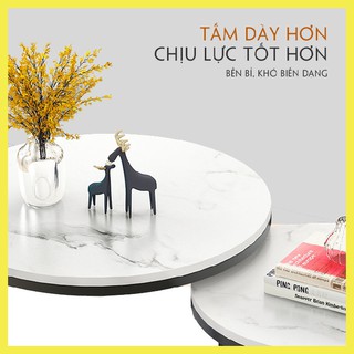 Bàn Trà Đôi Cao Cấp, Mặt Vân Đá Đẹp, Bàn Sofa