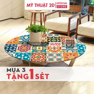 Decal gạch bông decor nhà cửa quầy quán - Mua 3 set tặng 1 set